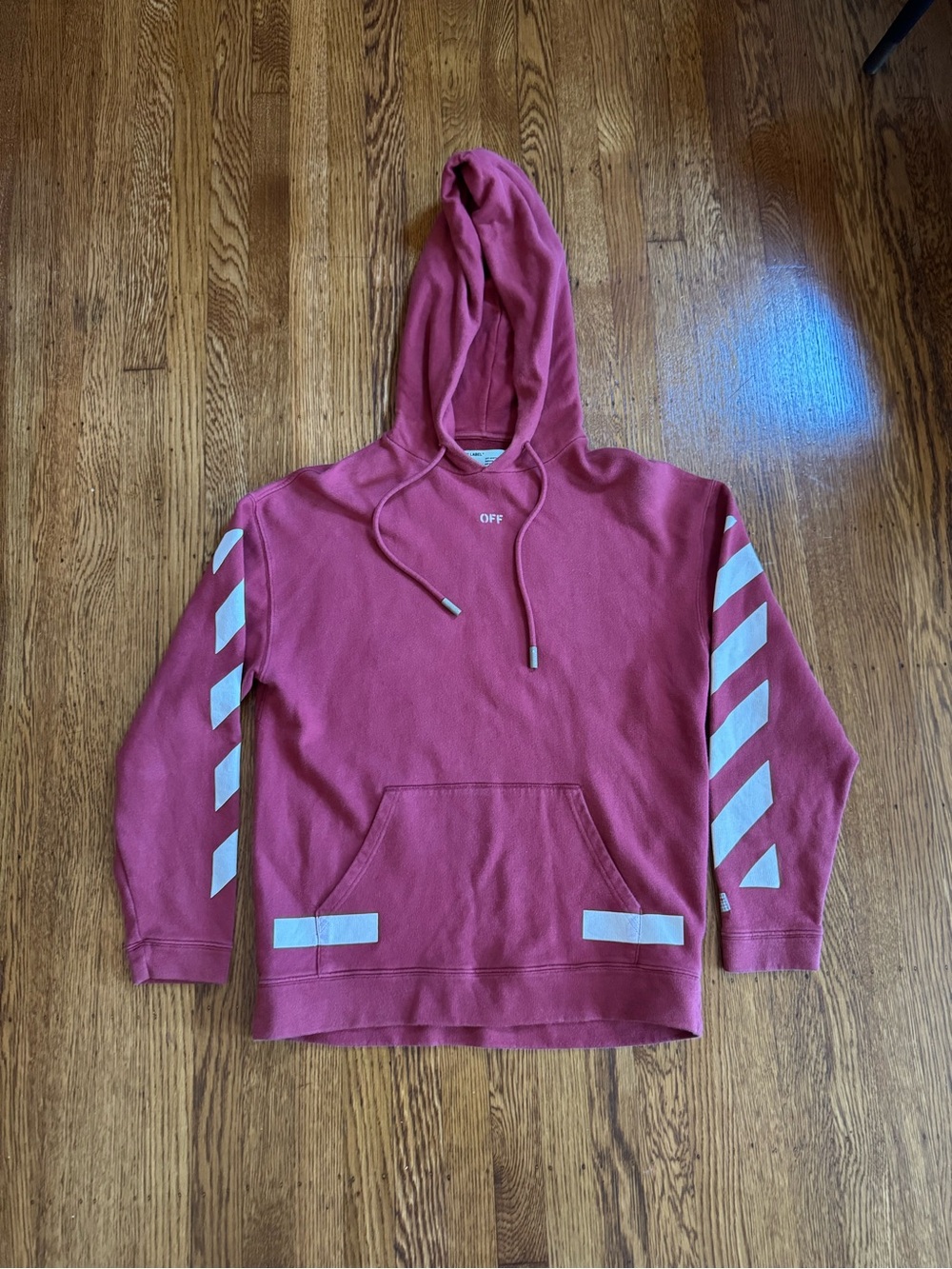 Off-White Hoodie XXS Red Arrows Graphic “Seeing Things” Virgil Abloh